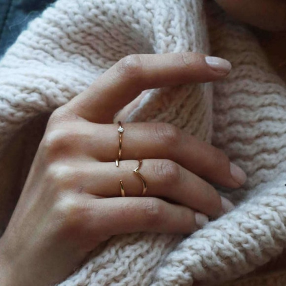 Stackable Gold Rings - Picture 2 of 7